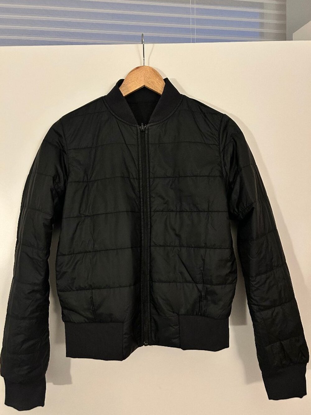 lululemon athletica non-stop reversible bomber jacket black Size 6